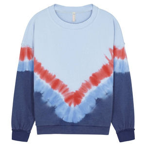 New FP Movement Small Metti Ombre Sweatshirt Free People Blue Tie Dye Oversized